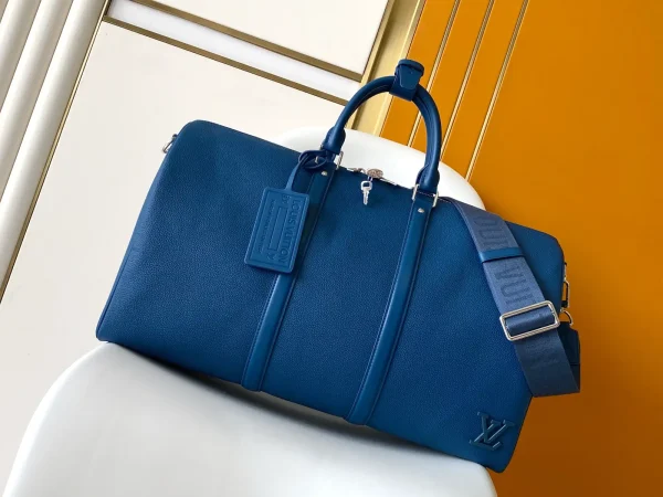 Louis Vuitton Blue Keepall Bandoulière 50 Duffle Bag image 1