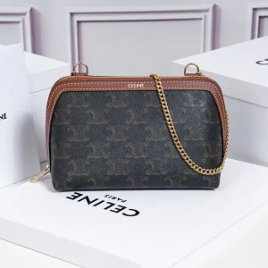 CELINE Monogram Chain Clutch Bag image 1