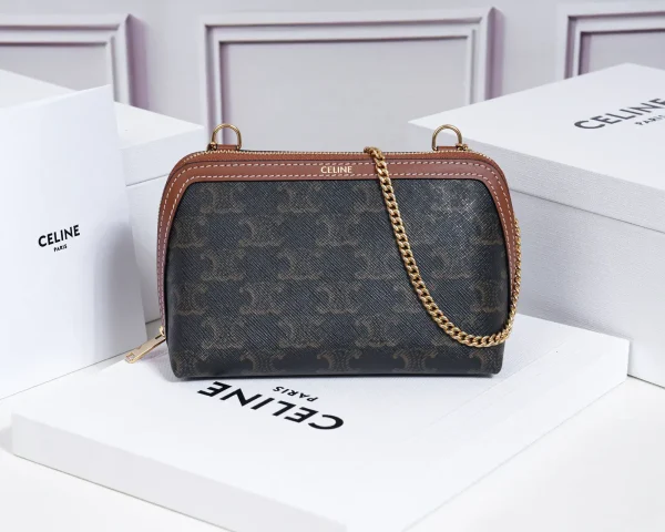 CELINE Monogram Chain Clutch Bag image 1