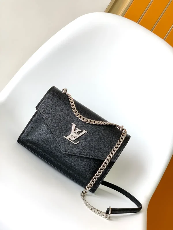 Louis Vuitton Mylockme BB Black Leather Crossbody Bag image 1