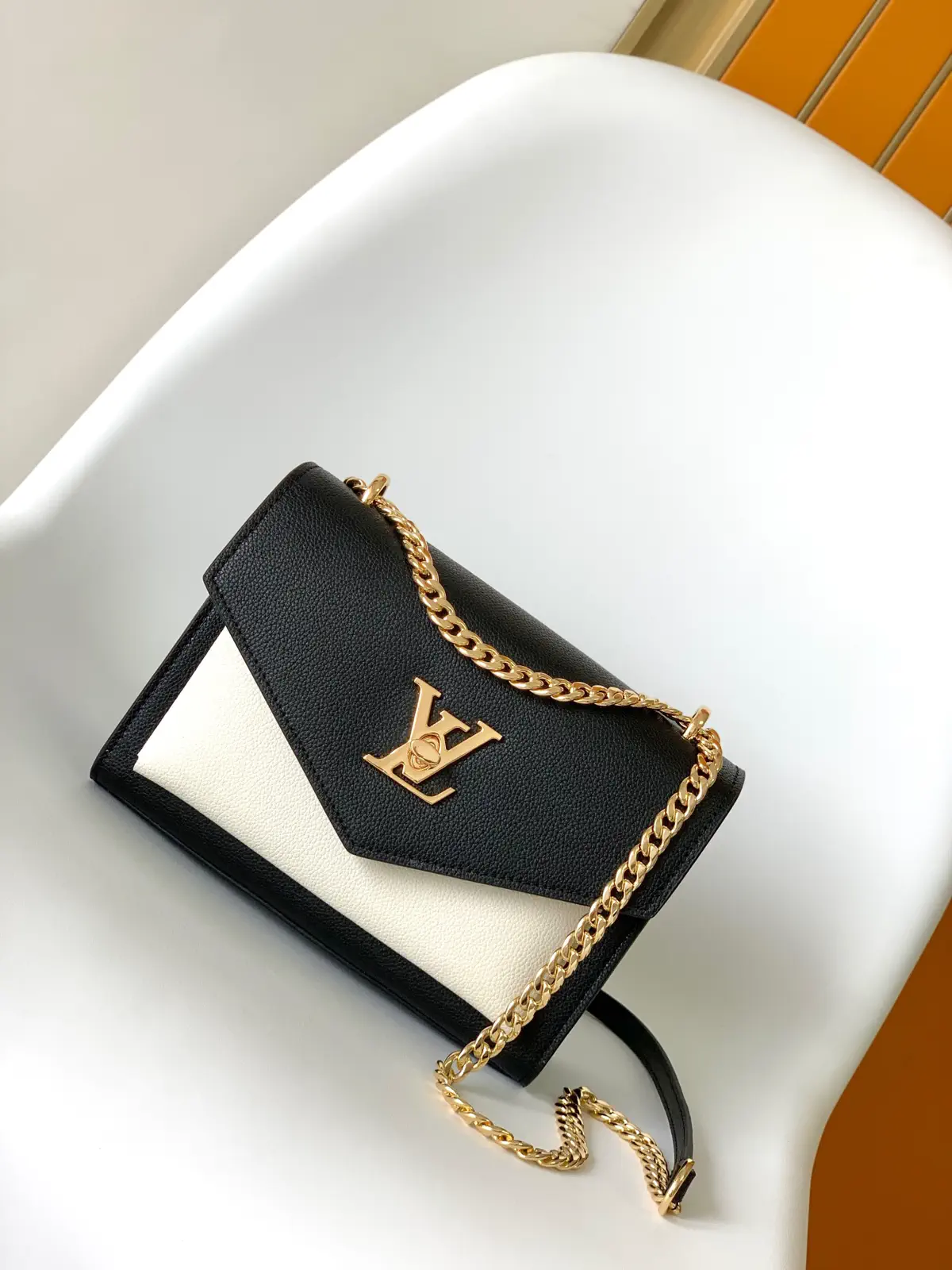 Louis Vuitton Mylockme BB Black and White Shoulder Bag image 1