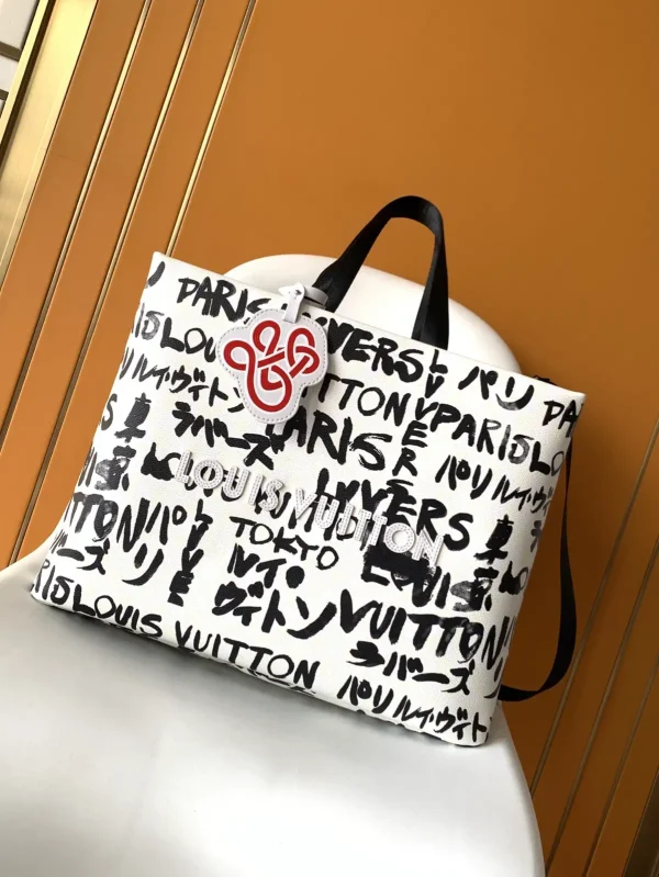 Louis Vuitton Graffiti Print Tote Bag image 1