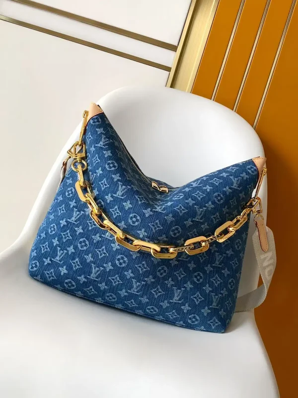 Louis Vuitton Monogram Denim Coussin Hobo MM Bag image 1