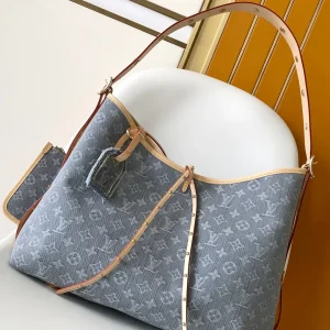 Louis Vuitton Monogram Denim CarryAll MM Shoulder Bag image 1