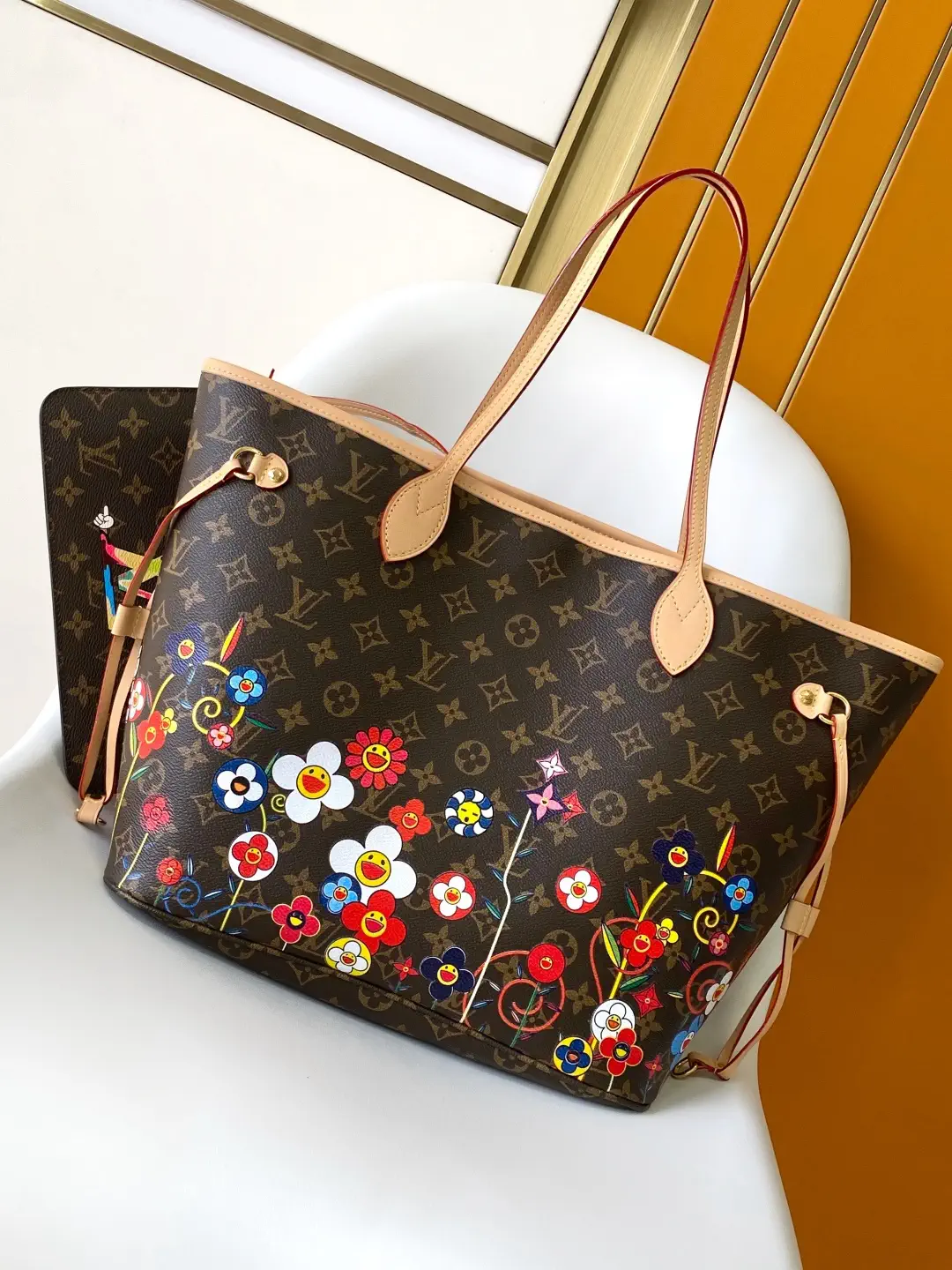 Louis Vuitton Floral Monogram Neverfull Tote Bag image 1