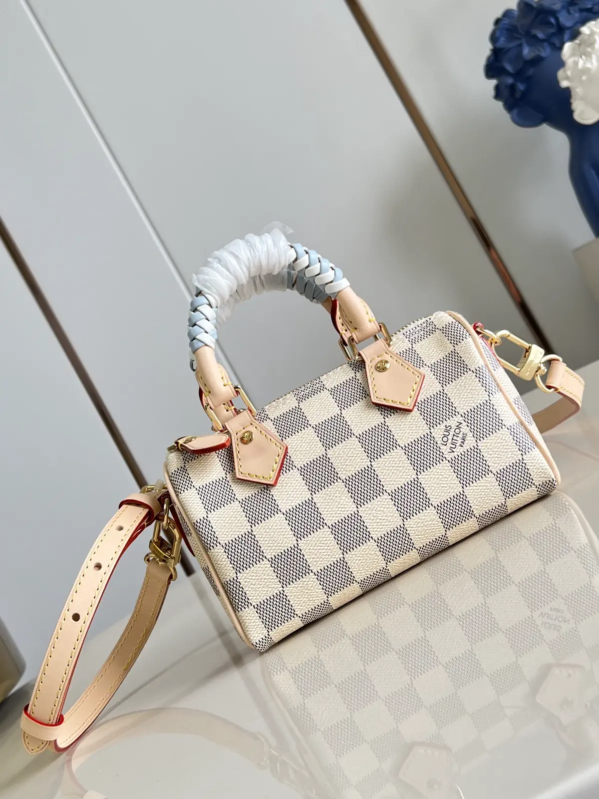 Louis Vuitton Damier Azur Nano Speedy Bag image 1