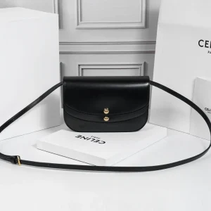 CELINE Black Leather Crossbody Bag image 1
