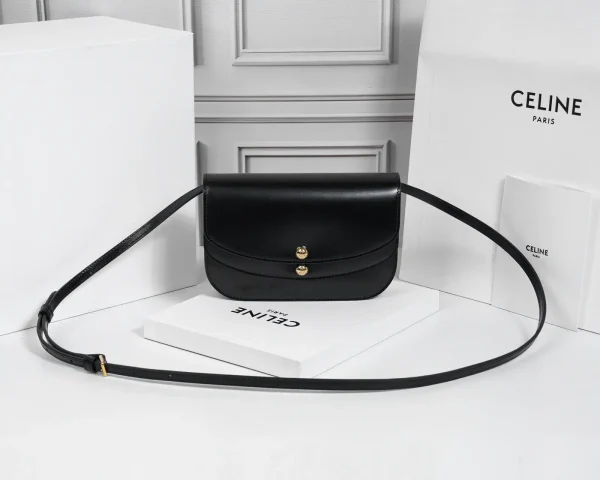 CELINE Black Leather Crossbody Bag image 1