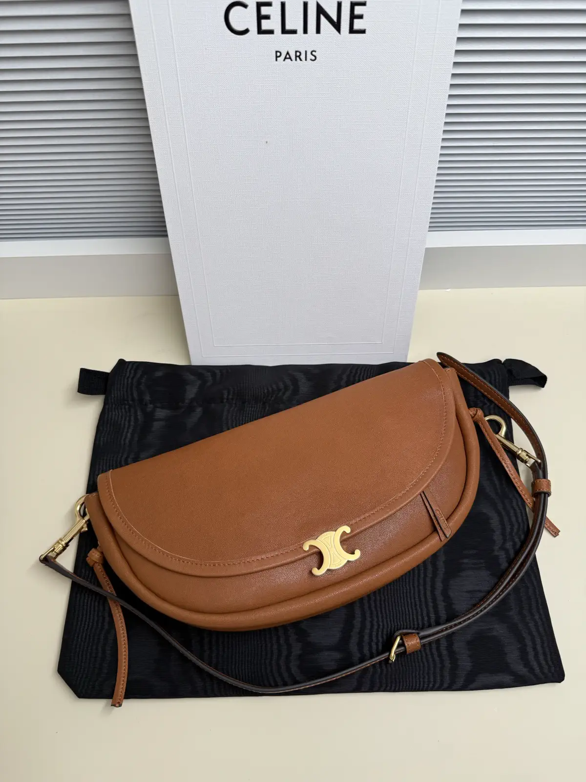 CELINE Mini Halfmoon Crossbody Bag image 1