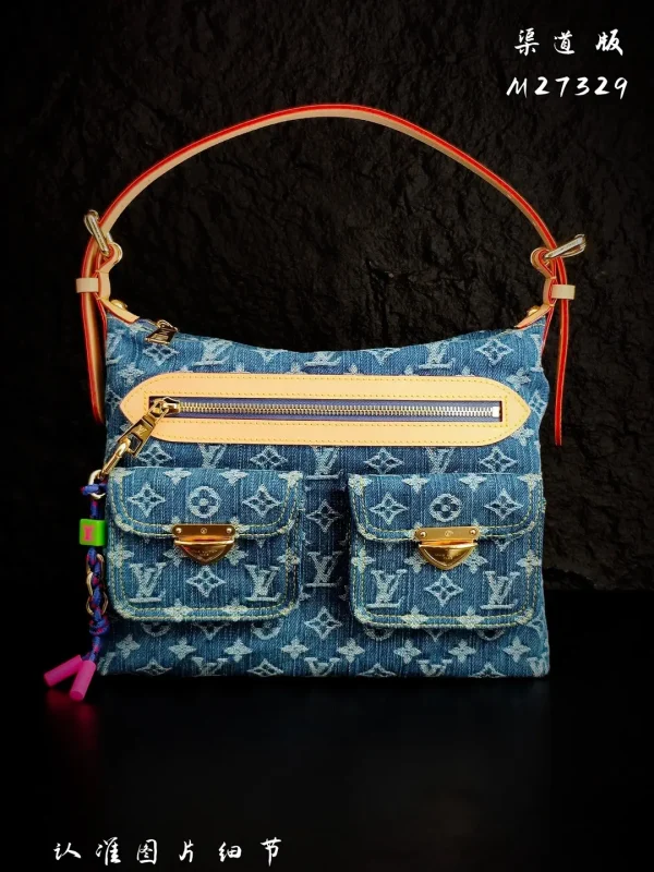 Louis Vuitton Denim Monogram Baggy Shoulder Bag image 1