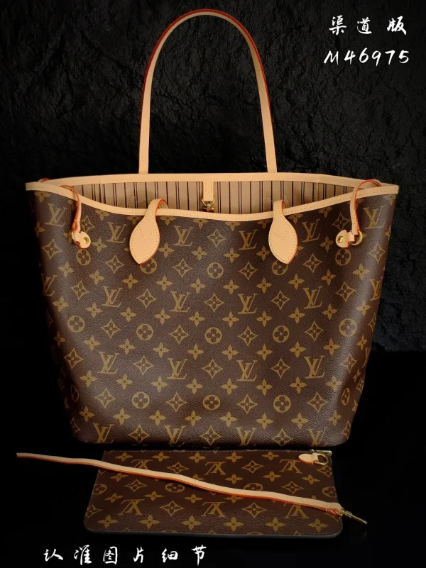 Louis Vuitton Monogram Neverfull MM Tote Bag with Detachable Pouch image 1