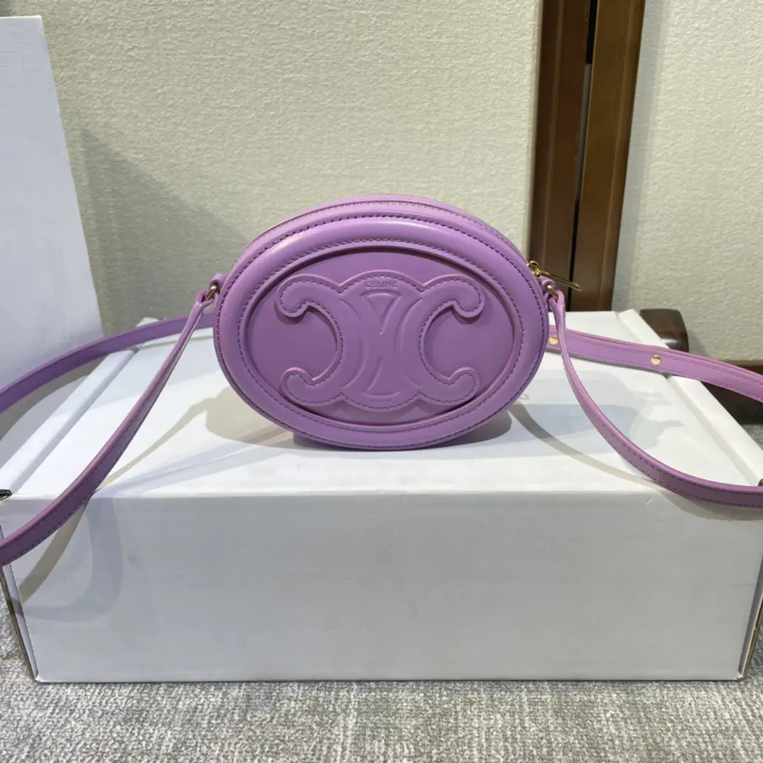 CELINE Oval Crossbody Bag with Triomphe Logo image 1