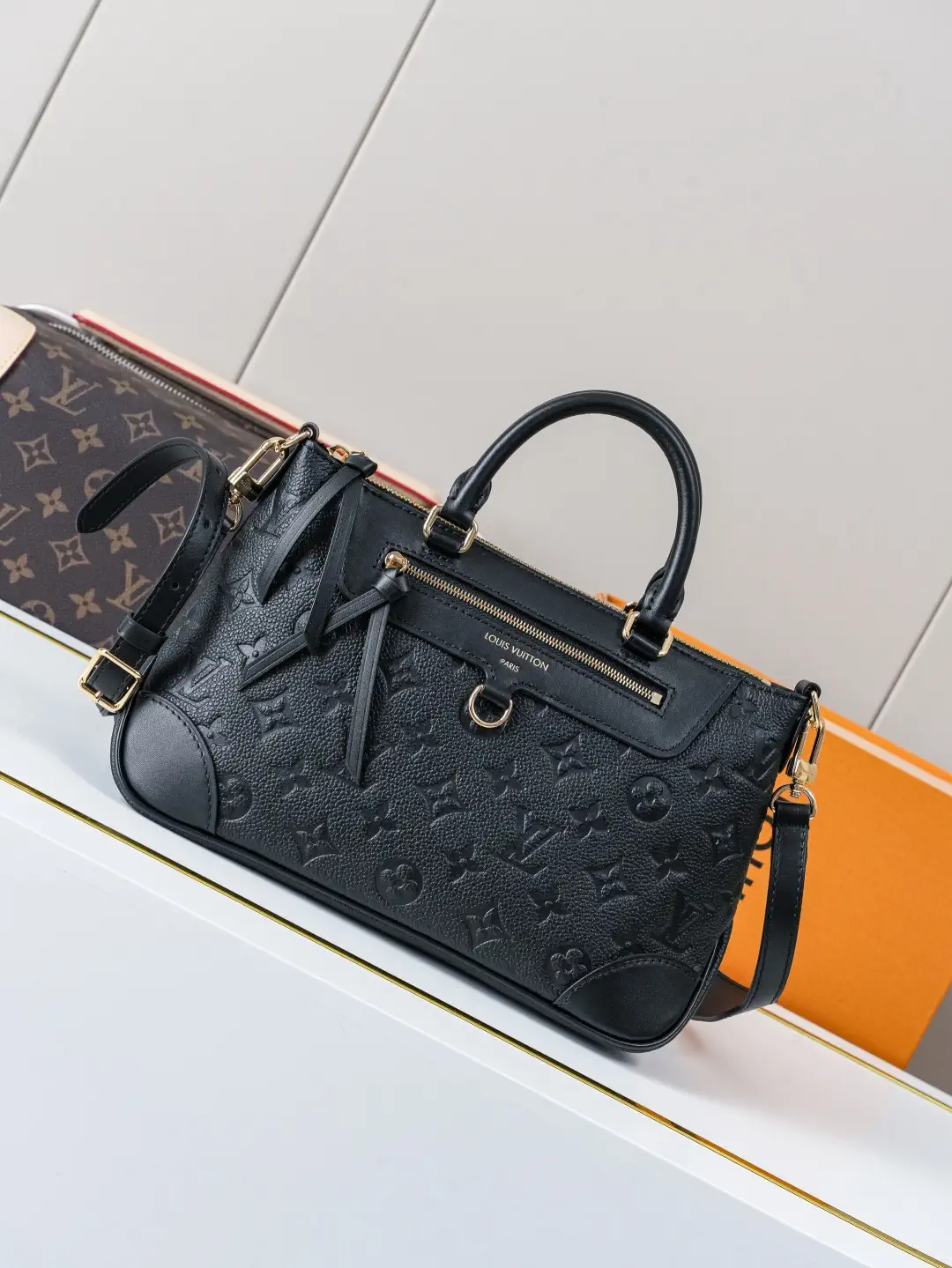 Louis Vuitton Black Monogram Top Handle Bag image 1