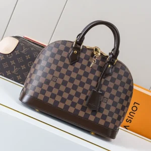 Louis Vuitton Alma BB Damier Ebene Canvas Top Handle Bag image 1