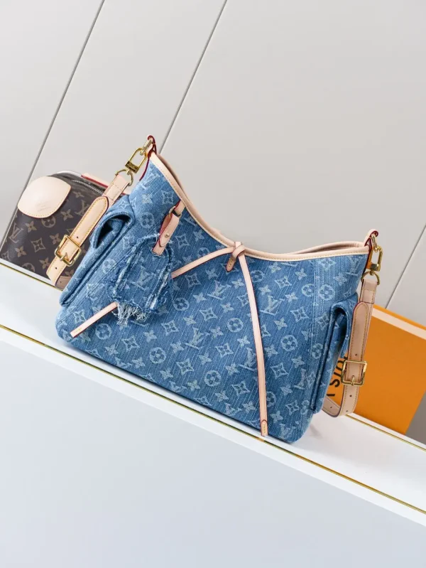 Louis Vuitton Denim Monogram Carryall Cargo PM Bag image 1