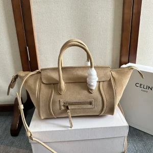 CELINE Suede Smile Top Handle Bag image 1