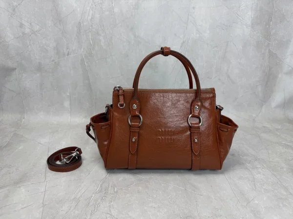 Miu Miu Leather Top Handle Crossbody Bag image 1