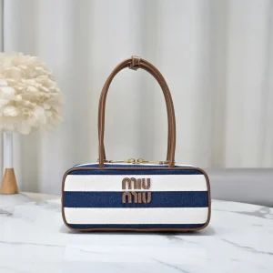 Miu Miu Striped Top Handle Bag image 1