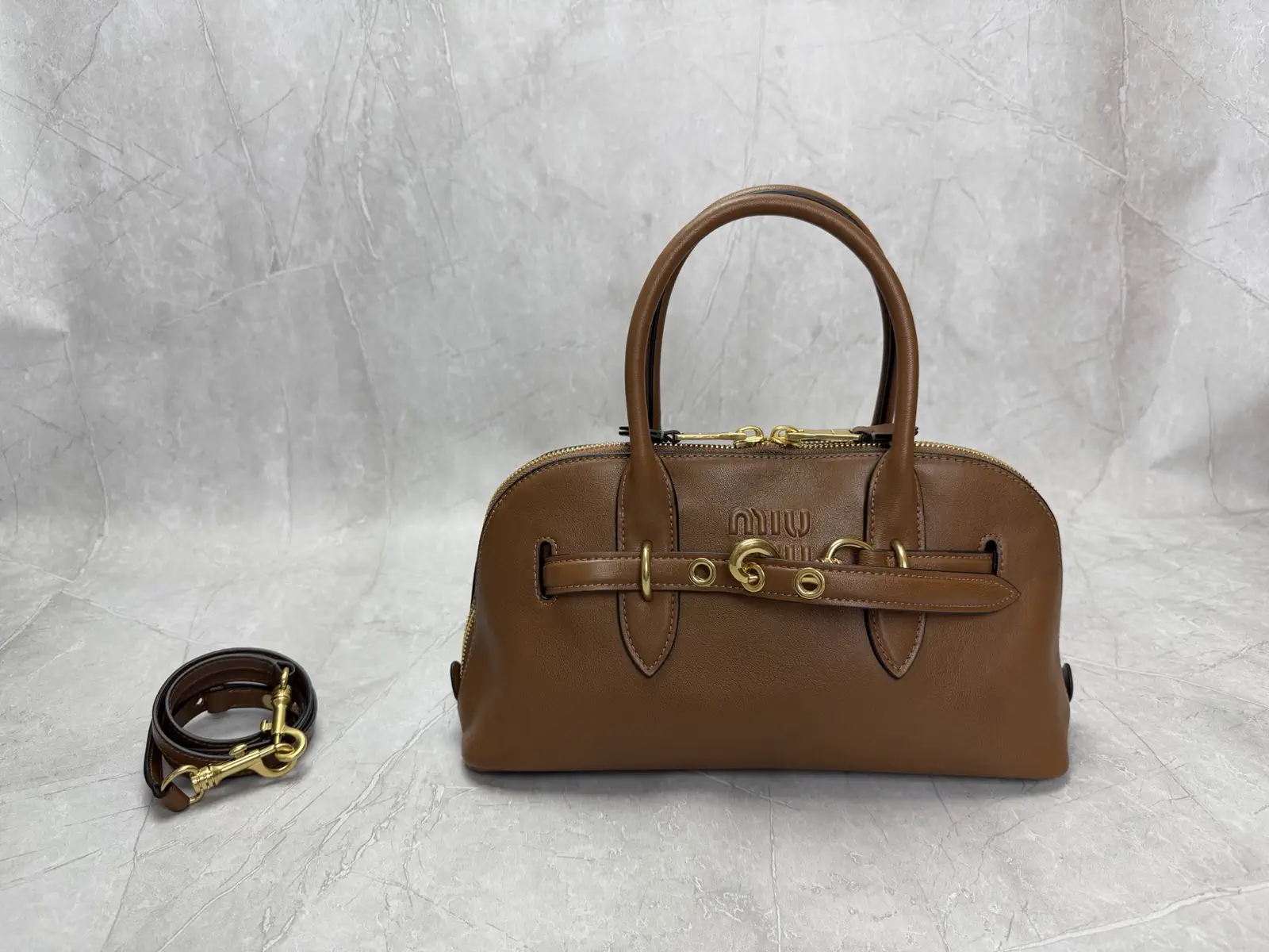 Miu Miu Leather Top Handle Bag image 1