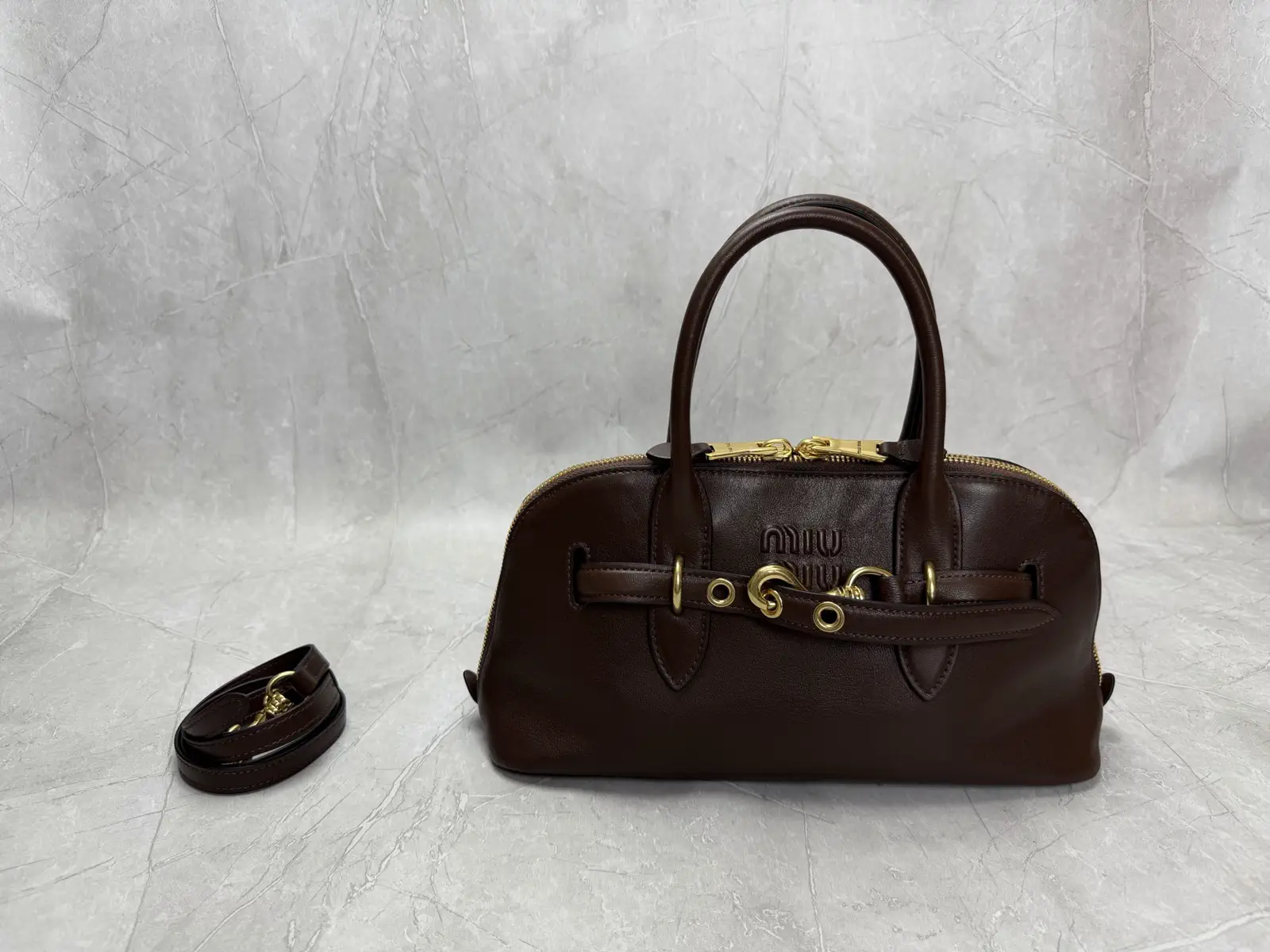 Miu Miu Leather Top Handle Bag image 1
