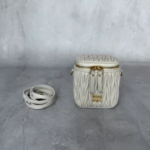 Miu Miu Quilted Mini Crossbody Cosmetic Bag image 1