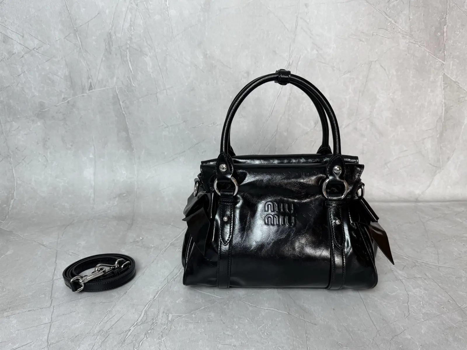 Miu Miu Bow Detail Top Handle Bag image 1