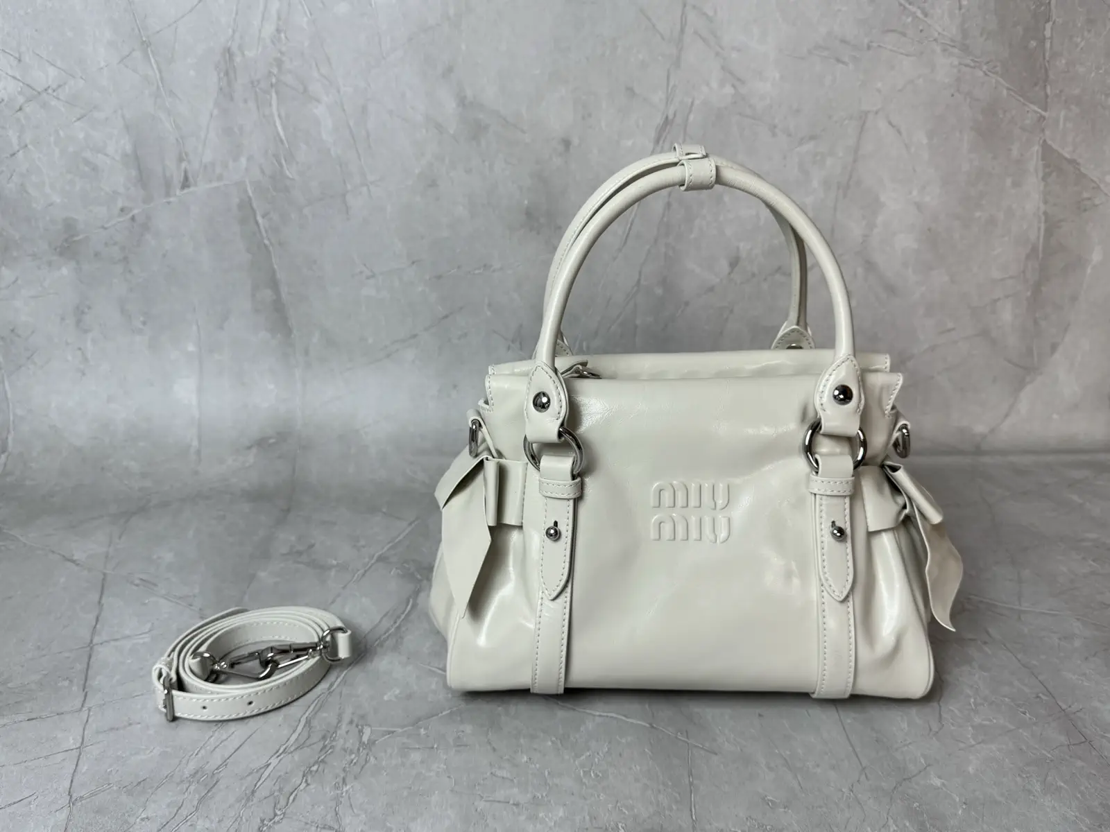 Miu Miu Bow Detail Top Handle Bag image 1