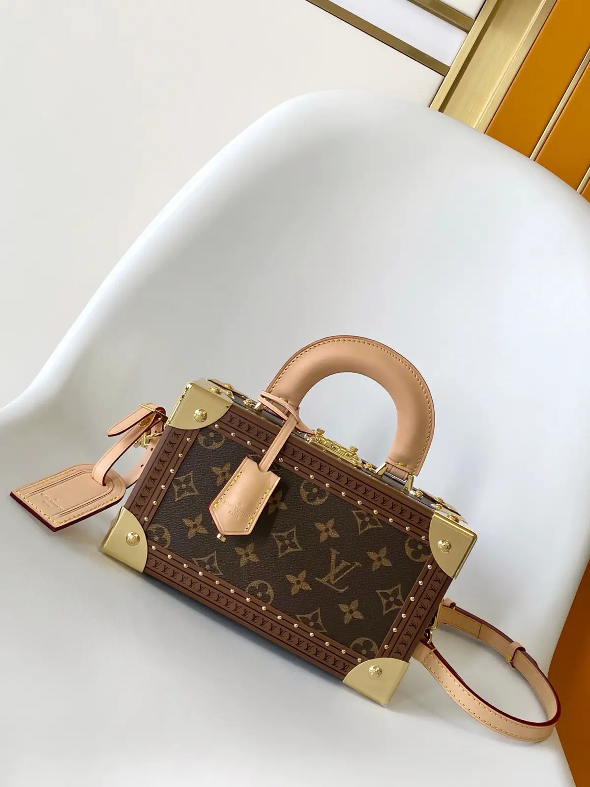 Louis Vuitton Monogram Valisette Tresor Top Handle Bag image 1