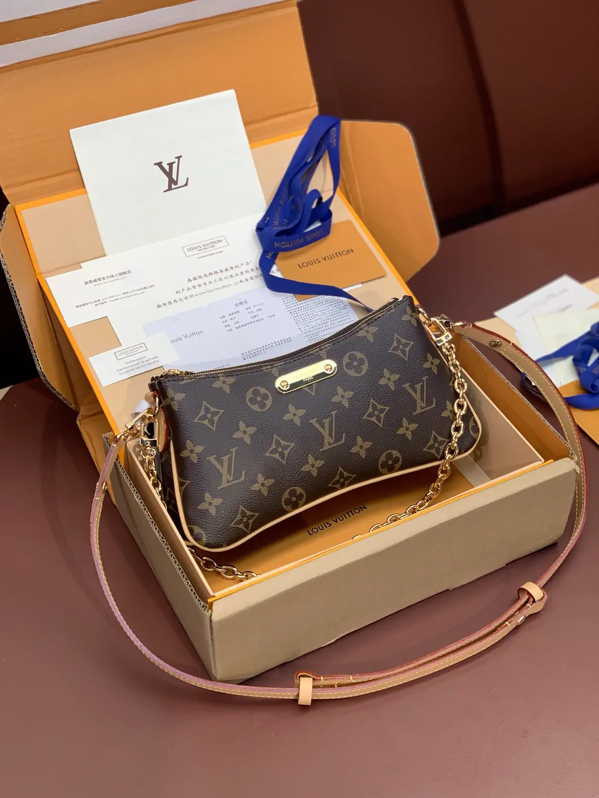Louis Vuitton Monogram Liv Pochette Bag image 1