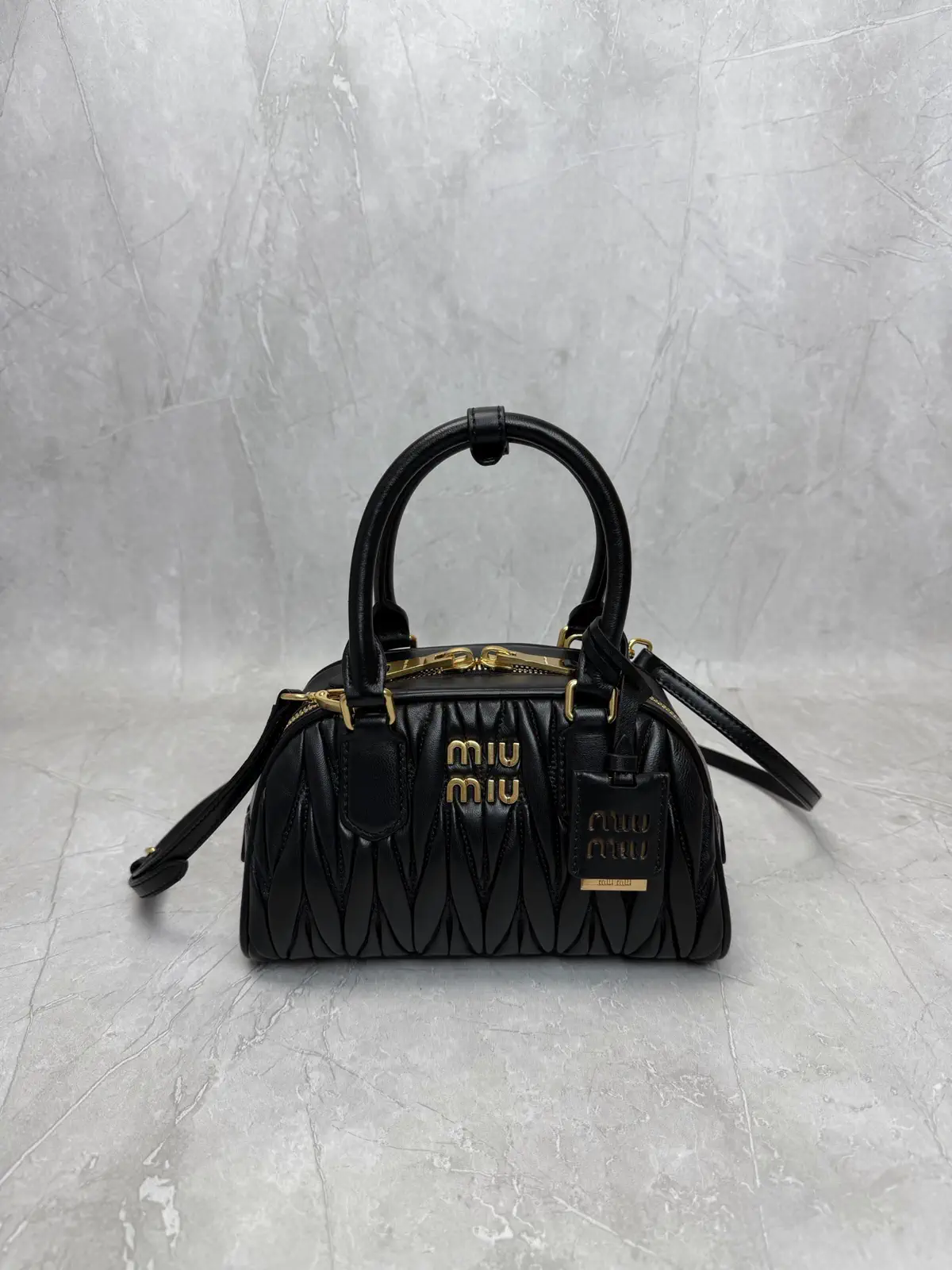 Miu Miu Quilted Top Handle Crossbody Bag image 1