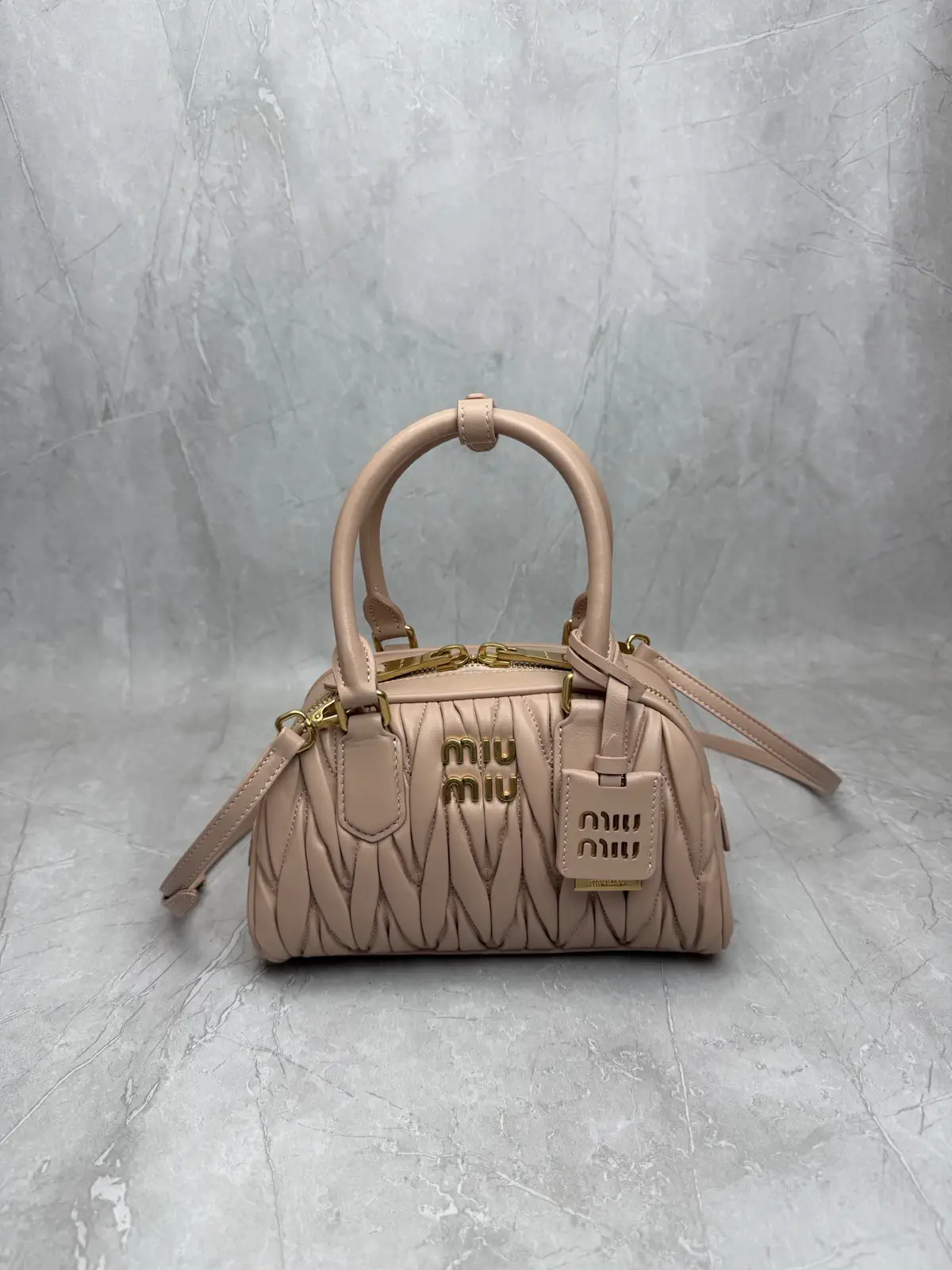 Miu Miu Quilted Top Handle Crossbody Bag image 1