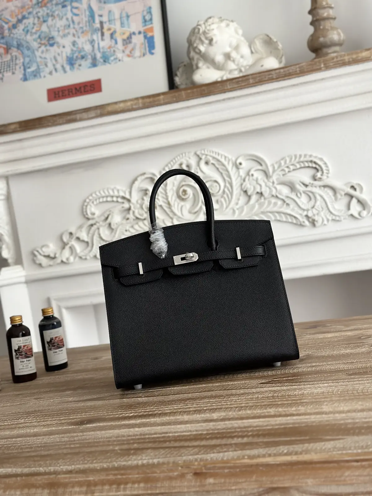 Hermès Black Top Handle Bag image 1