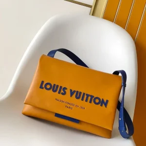 Louis Vuitton Orange Leather Take Out Messenger Bag image 1