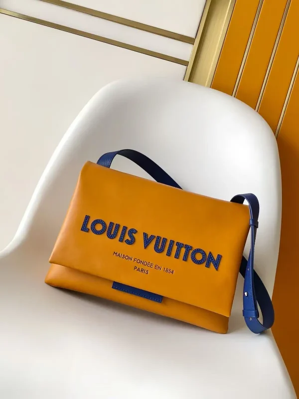 Louis Vuitton Orange Leather Take Out Messenger Bag image 1