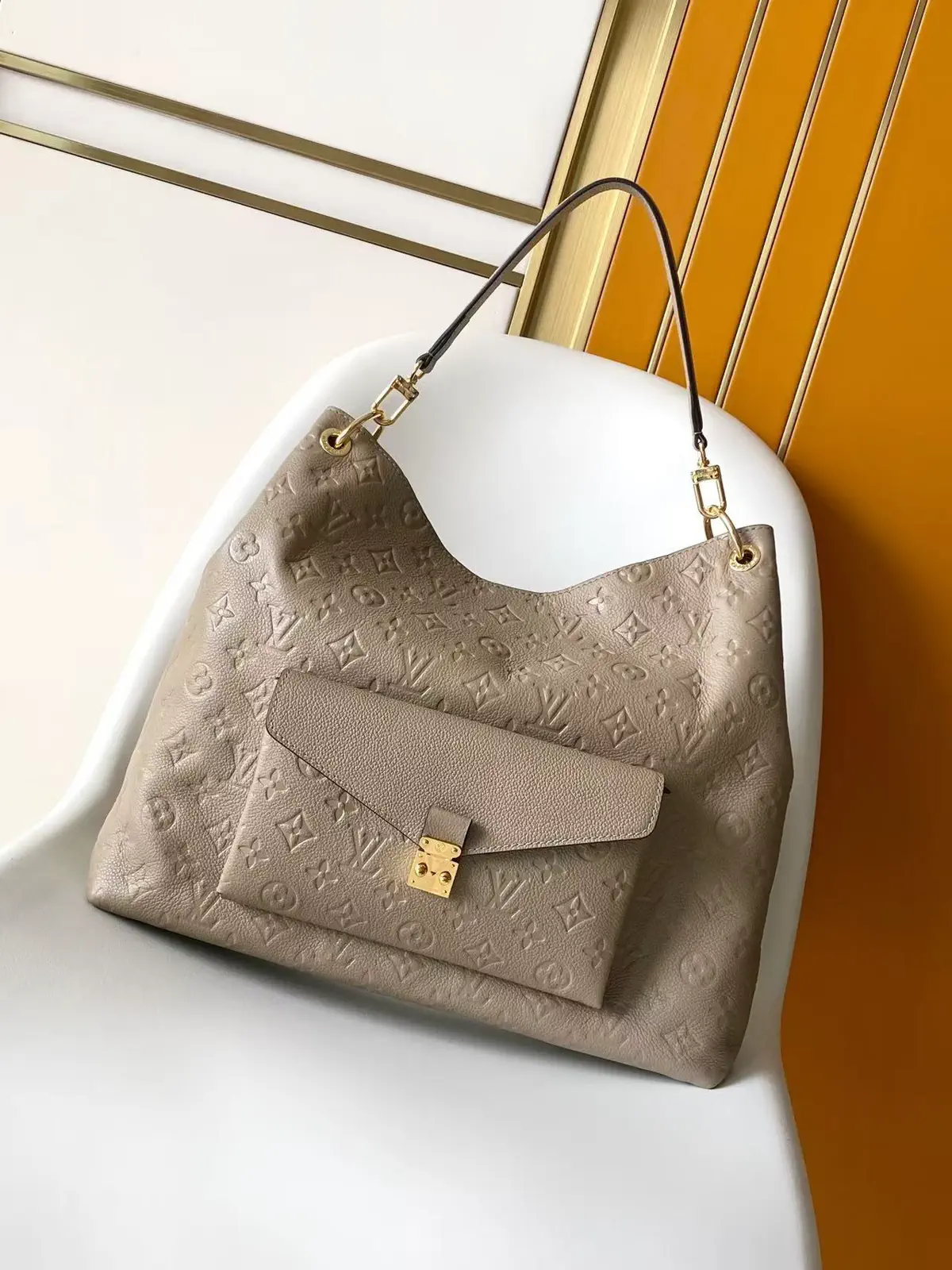 Louis Vuitton Monogram Empreinte Leather Hobo Métis Shoulder Bag image 1