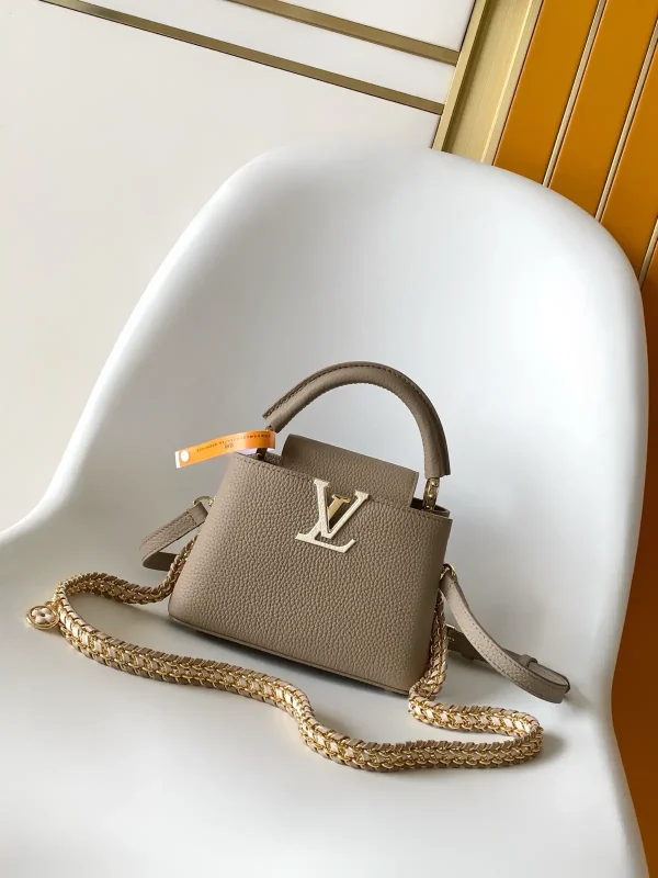 Louis Vuitton Capucines Mini Taurillon Leather Top Handle Bag image 1