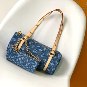 Louis Vuitton Monogram Denim Papillon Shoulder Bag image 1