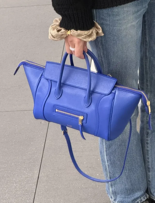 CELINE Blue Top Handle Bag image 1