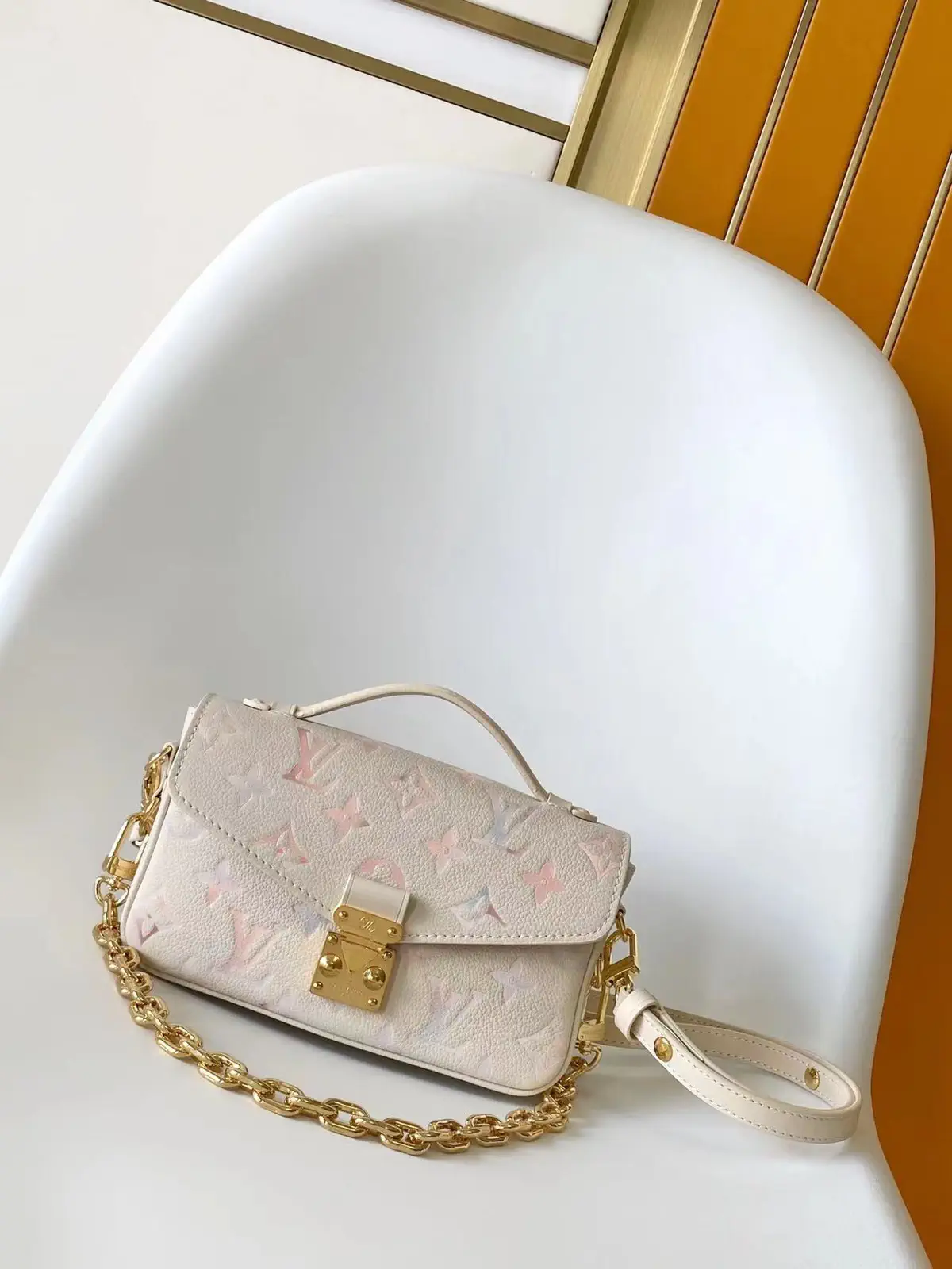 Louis Vuitton Pastel Gradient Monogram Pochette Métis East West Bag image 1