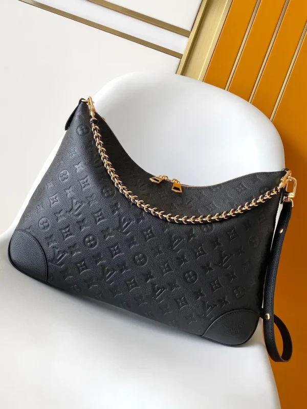 Louis Vuitton Black Monogram Empreinte Leather Boulogne Bag image 1