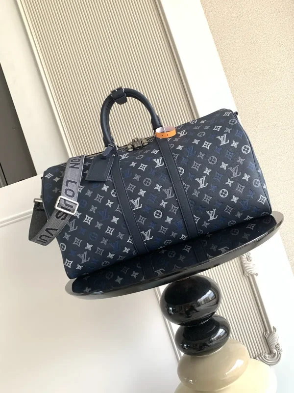 Louis Vuitton Monogram Shadow Keepall Bandoulière 50 Duffle Bag image 1