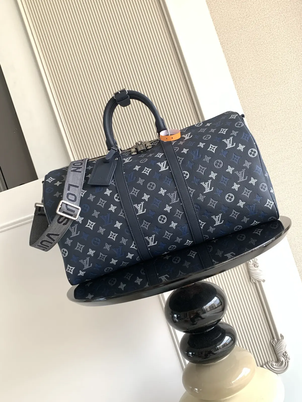 Louis Vuitton Monogram Shadow Keepall Bandoulière 50 Duffle Bag image 1