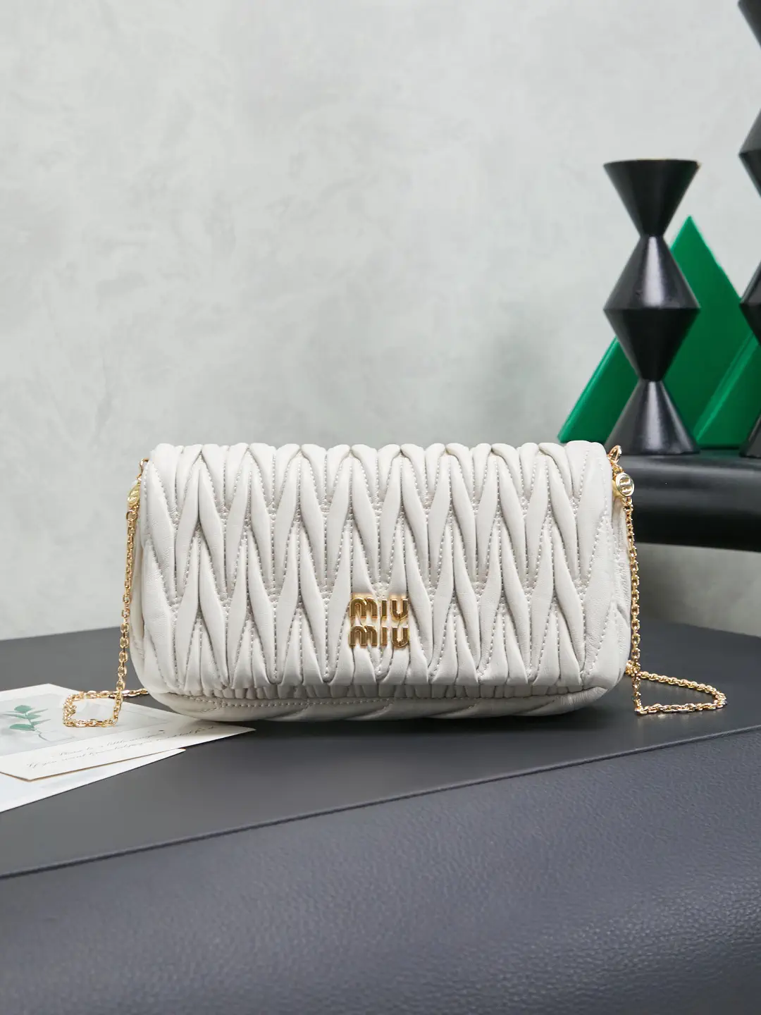 Miu Miu Quilted Chain Crossbody Bag image 1
