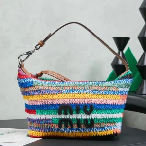 Miu Miu Rainbow Woven Shoulder Bag image 1
