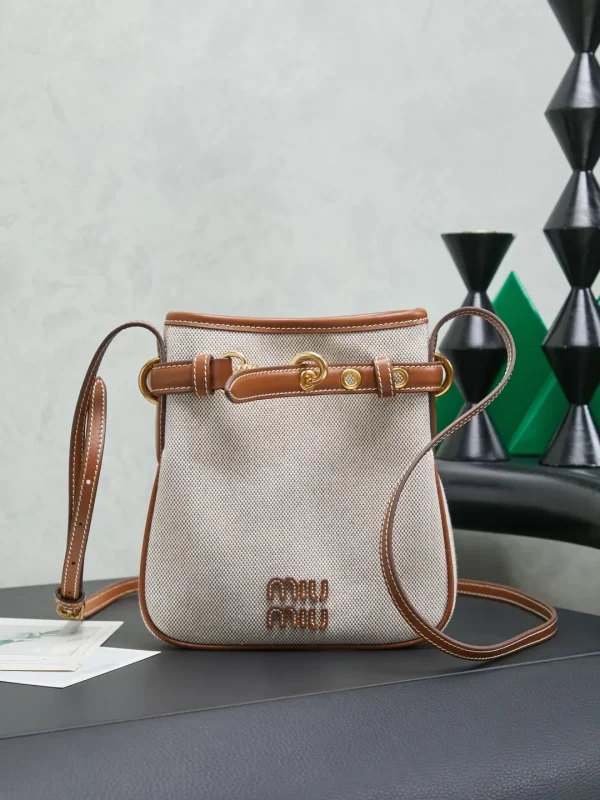 Miu Miu Mini Canvas Bucket Bag image 1