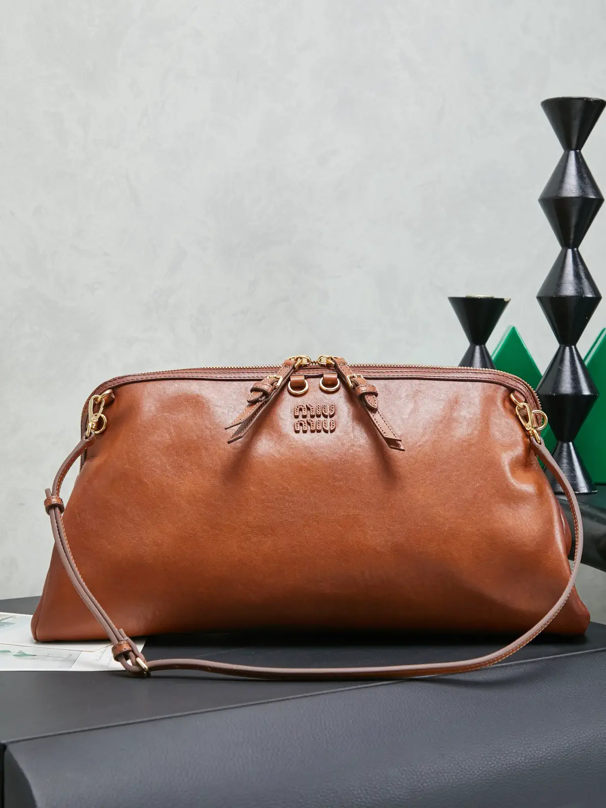 Miu Miu Multi-Wear Leather Shoulder Bag image 1