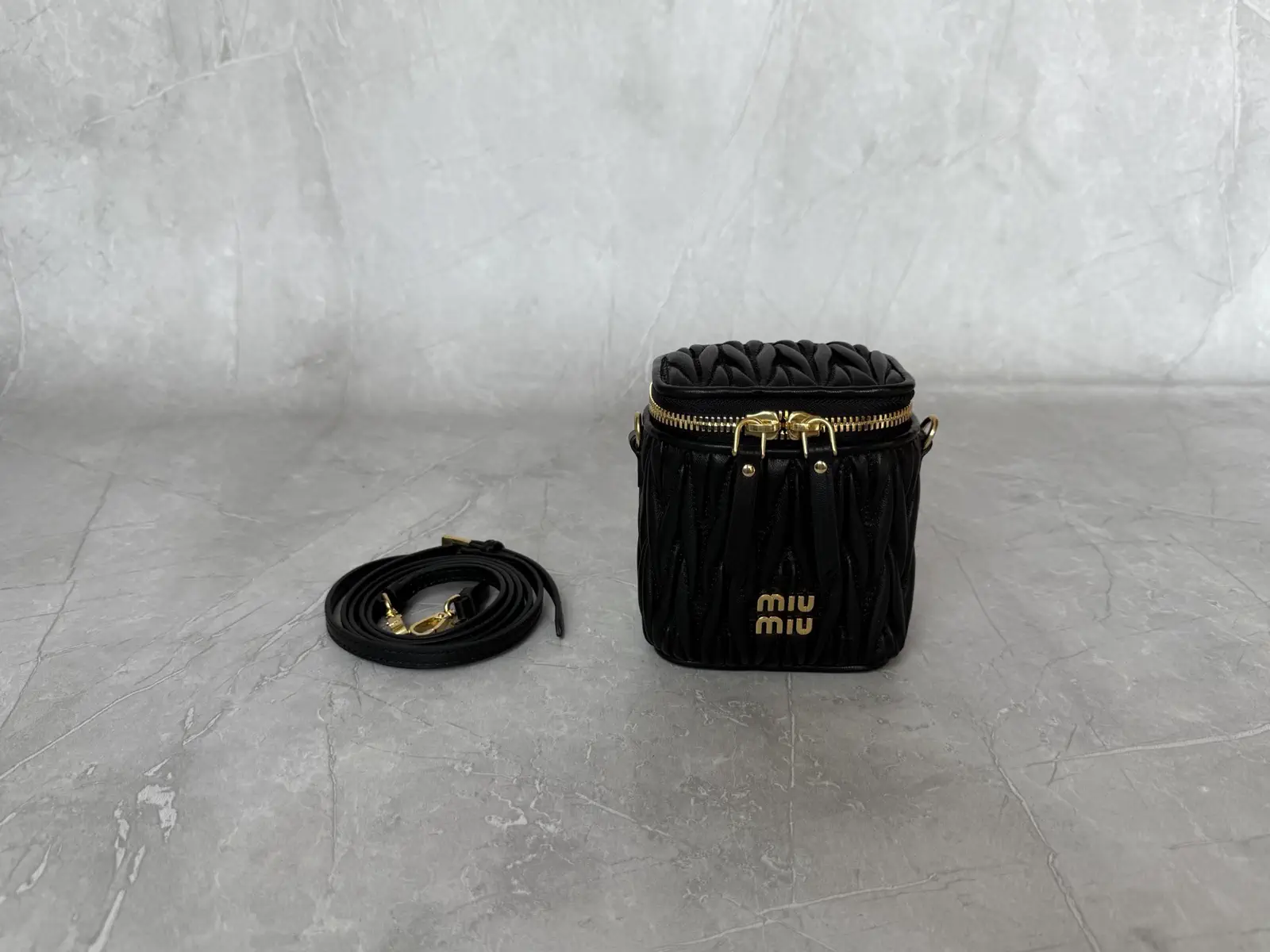 Miu Miu Quilted Mini Cosmetic Crossbody Bag image 1