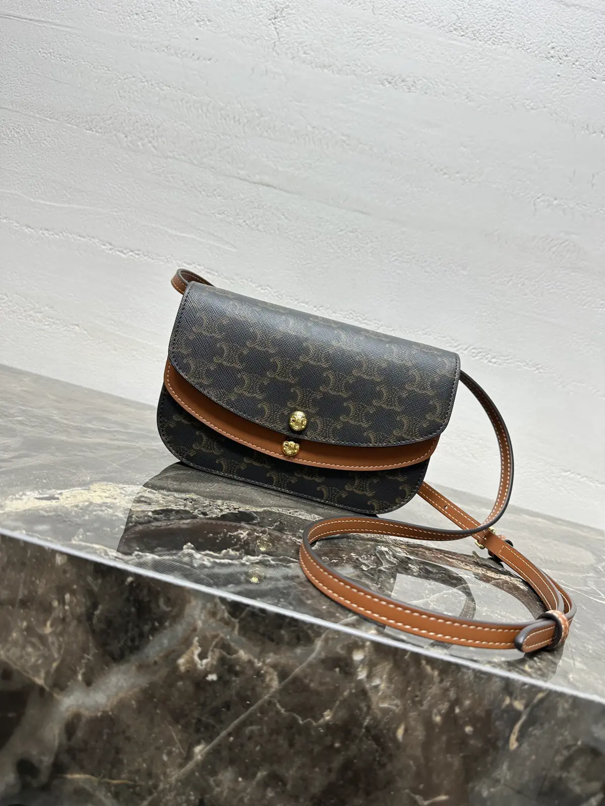 CELINE DUO Monogram Crossbody Bag image 1