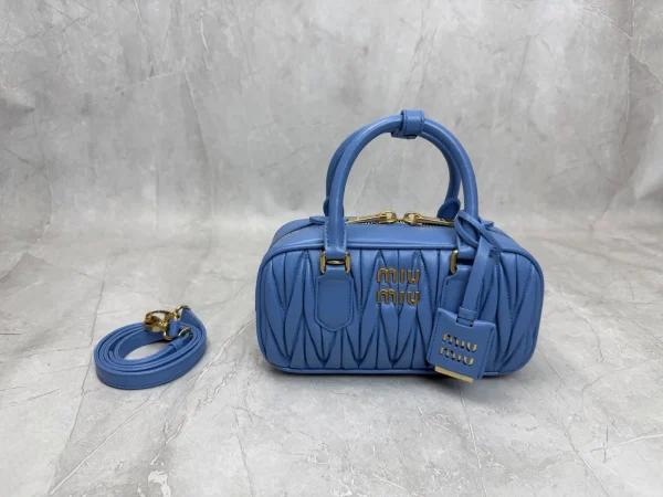 Miu Miu Quilted Top Handle Bowling Bag image 1