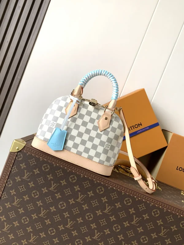 Louis Vuitton Alma BB Damier Azur Top Handle Bag image 1